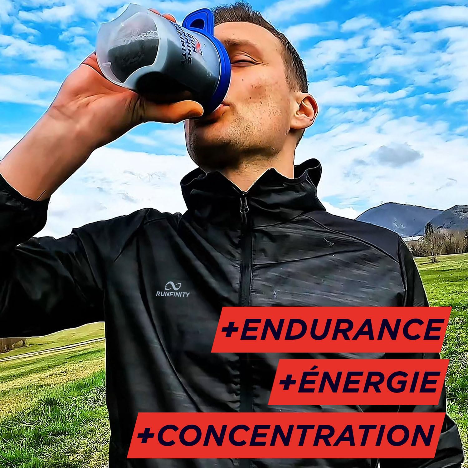 Pre Workout Runfinity - Booster d’Énergie Longue Durée : 4h d'Efficacité | Performances Maximales - Endurance Puissance & Concentration - Formule Premium Made in France
