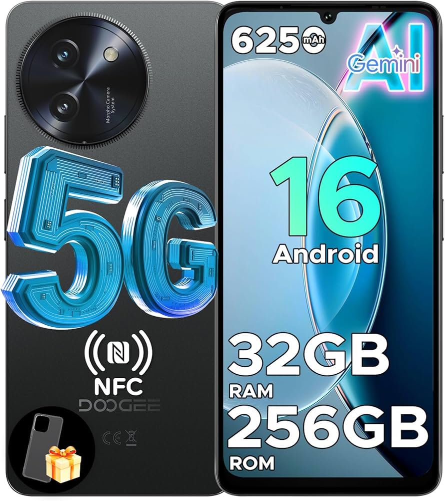 Amazon | 【5Gスマホ Android 16 】DOOGEE Note 59pro SIMフリー