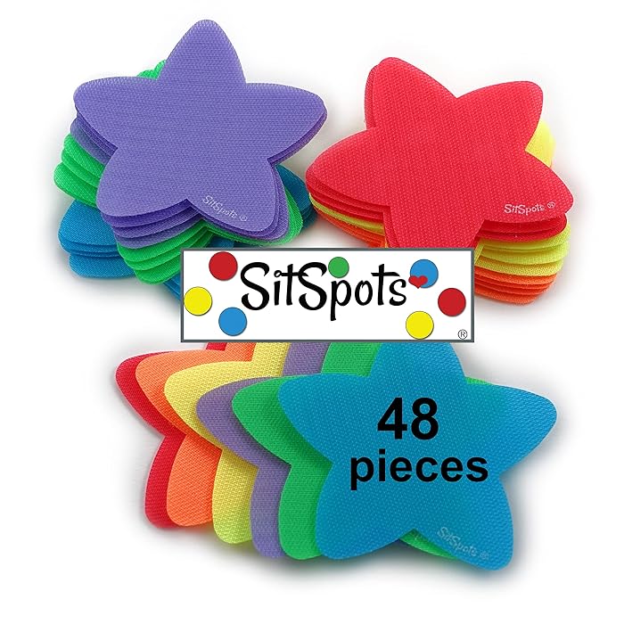 Buy SitSpots® Carpet Floor Star Sit Spot Markers, Star Pack Carpet