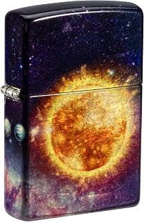 Zippo Solar Flare Design 540 Tumbled Brass Pocket Lighter