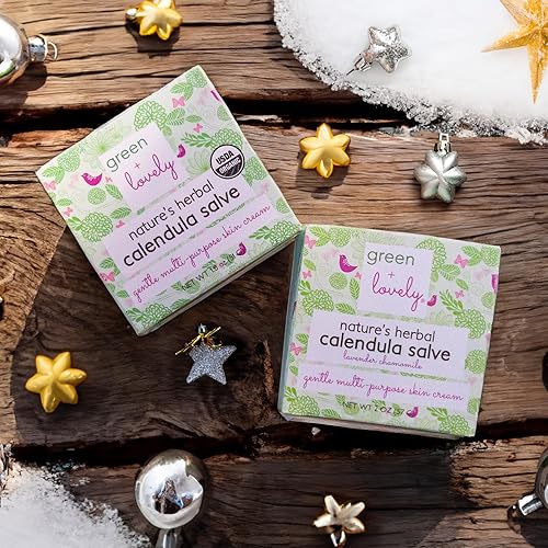 Miniatura 3 de Green + Lovely Nature's Herbal Caléndula Salve (lavanda y manzanilla), crema para eczema, ungüento para eccema, hidratante intensivo para pieles