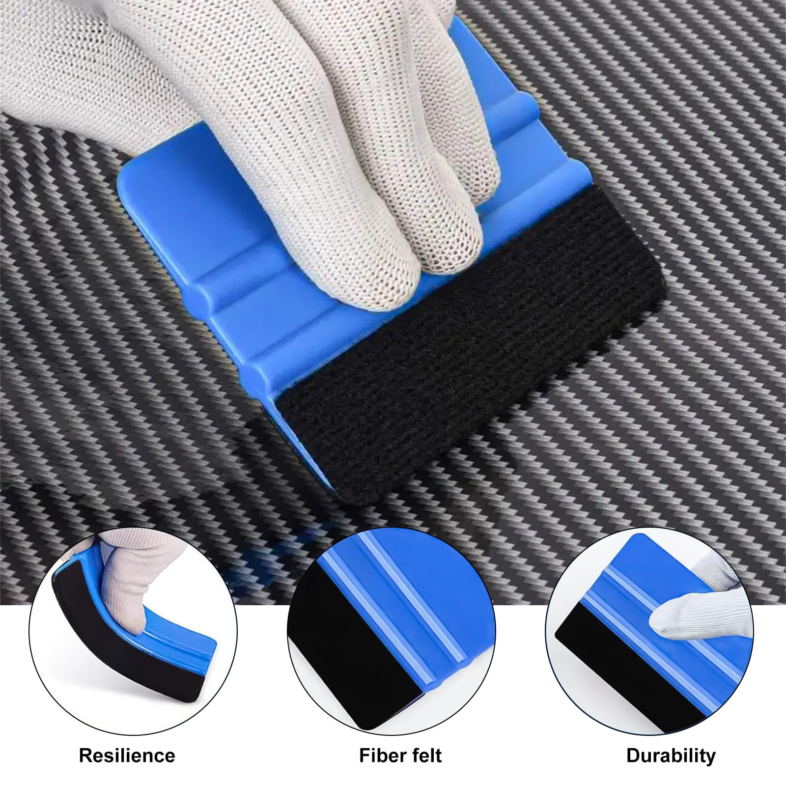 Kit di 8 strumenti per avvolgere la carta da parati in vinile, strumento per stendere e incollare carta da parati, strumenti per carta da parati per pellicola in vinile, tra cui scutter, sostituire la