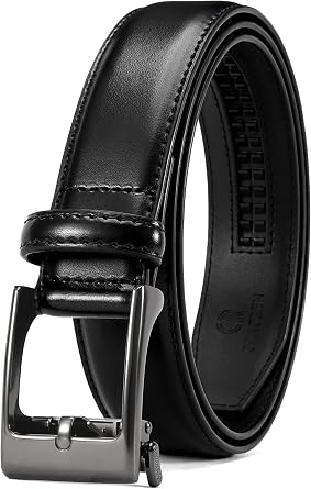 CHAOREN Boys Belt - 1 1/4" Ratchet Kids leather Belt - Perfect Companion to Kids Dress Shoes and Casual Wear