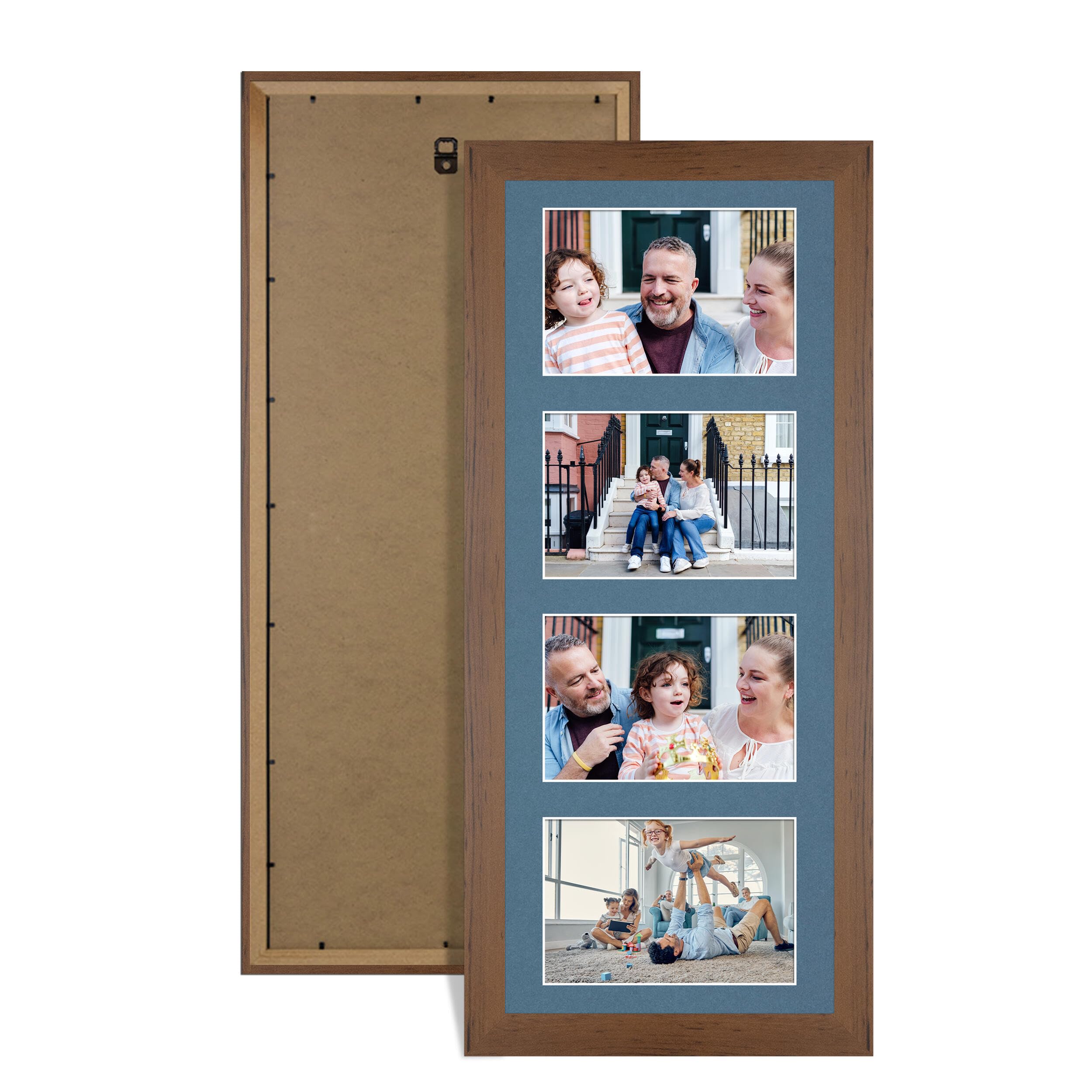 Alison Kingsgate Walnut 50x20cm Photo frame for multiple pictures
