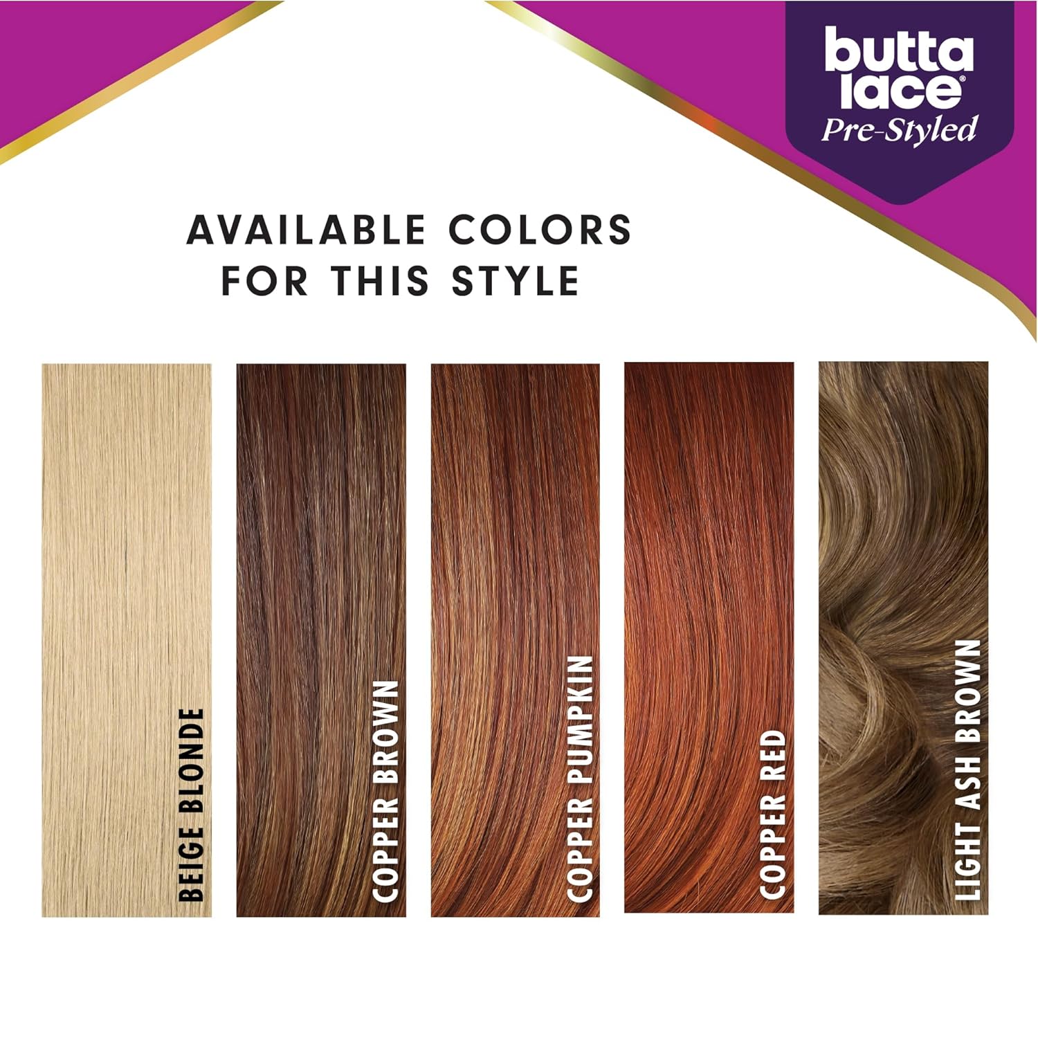 Sensationnel Butta Lace Prestyled Wigs - Unit 3 Glueless Hand Tied Deep Lace Part Synthetic Preplucked Hairline (COPPERRED)