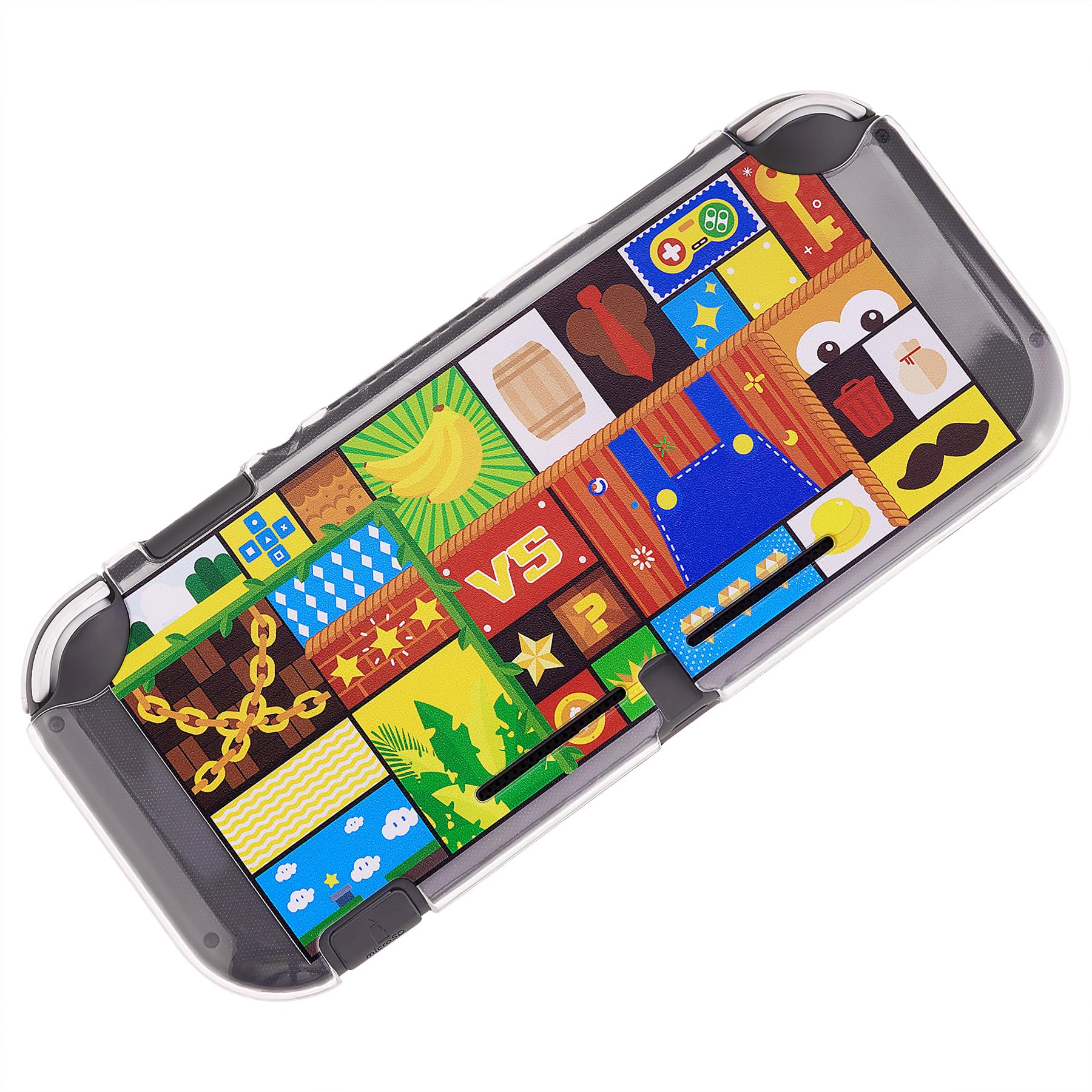 PlayVital Cover Custodia per Nintendo Switch Lite,Copertura Morbida TPU Protezione Accessorio per Nintendo Switch Lite Console-Avventura Rompicapo