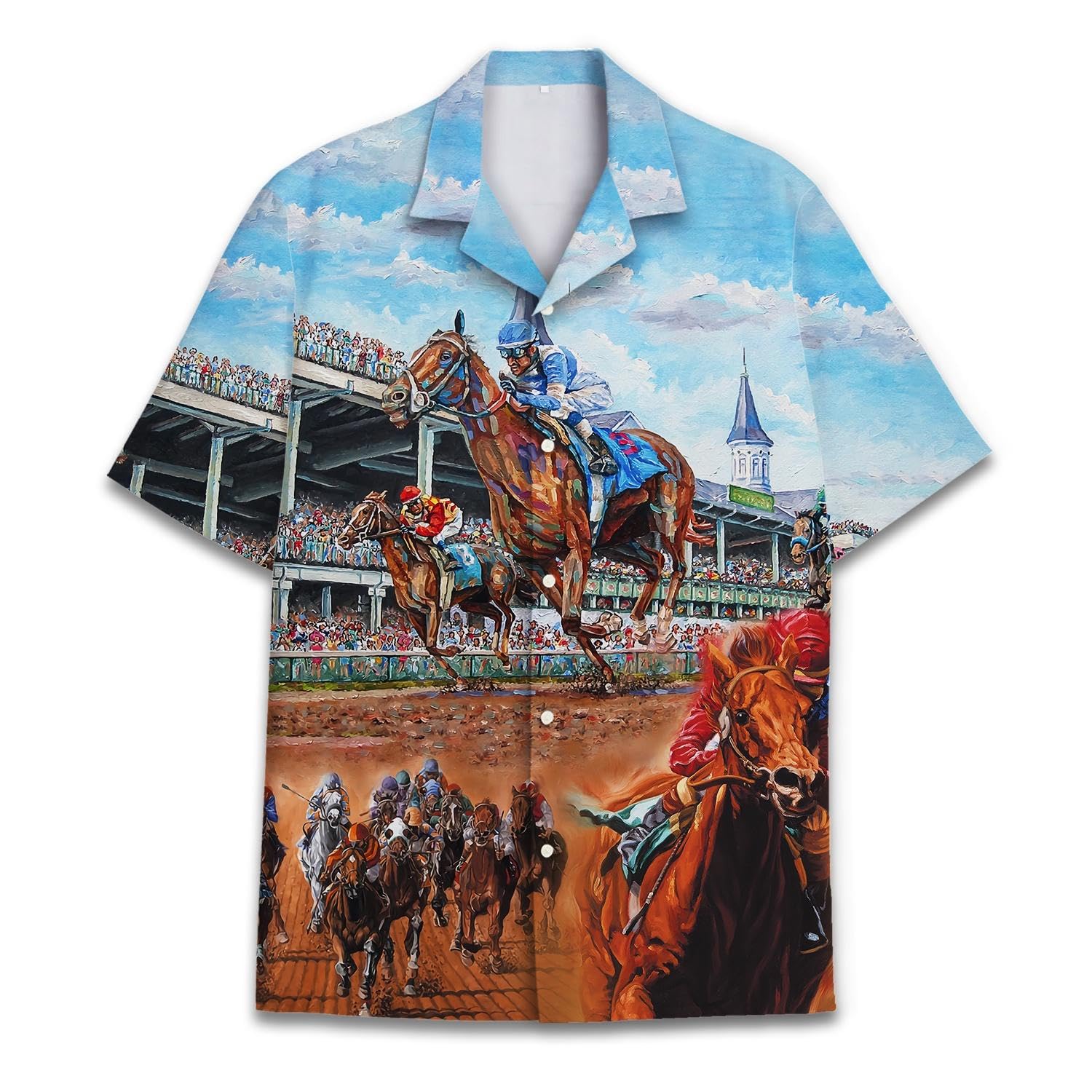 ACEPrintsFunny Hawaiian Shirts for Men Palm Beach Shirts Tropical Vacation Shirts H2