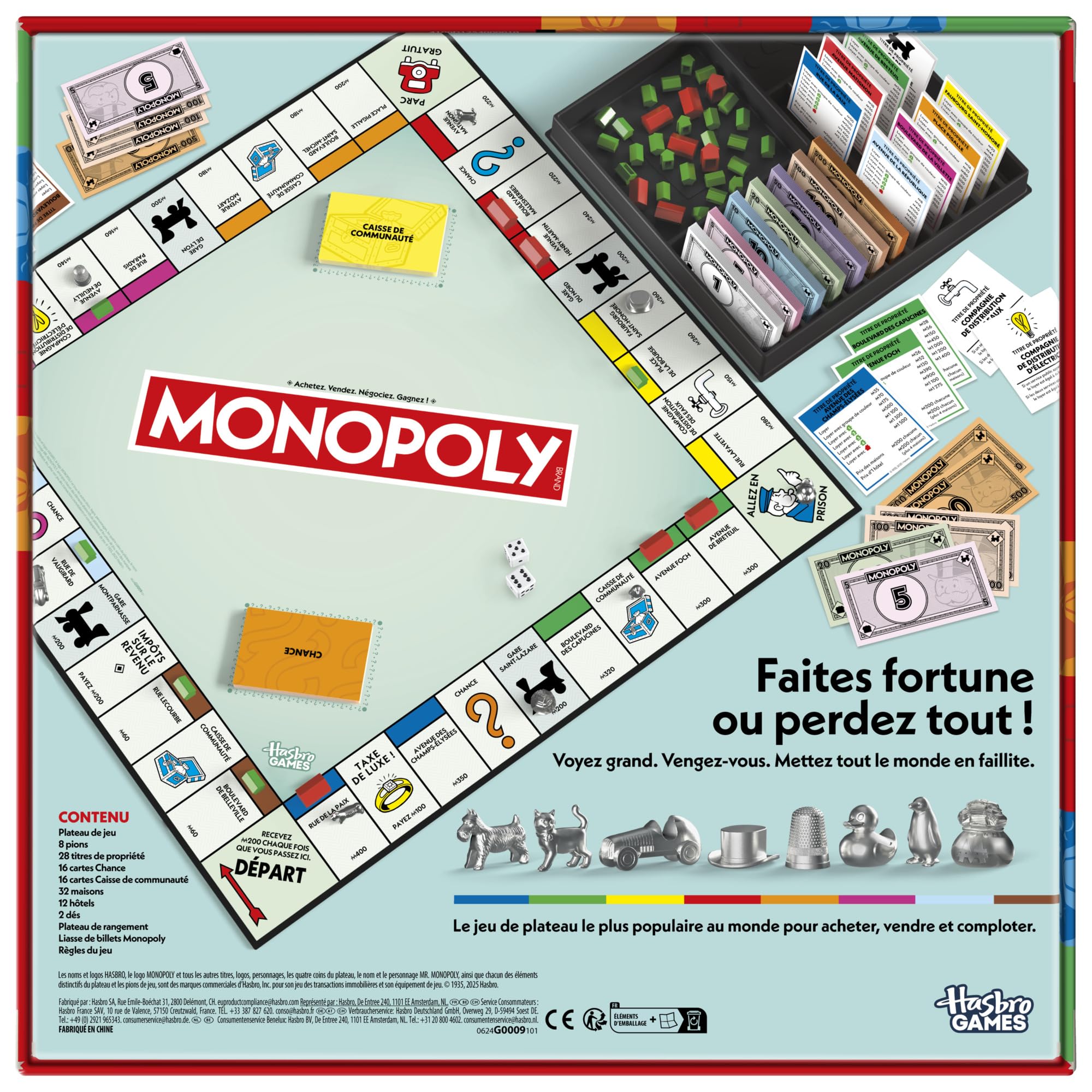 MONOPOLY CLASSIQUE Hasbro HAOG0009101
