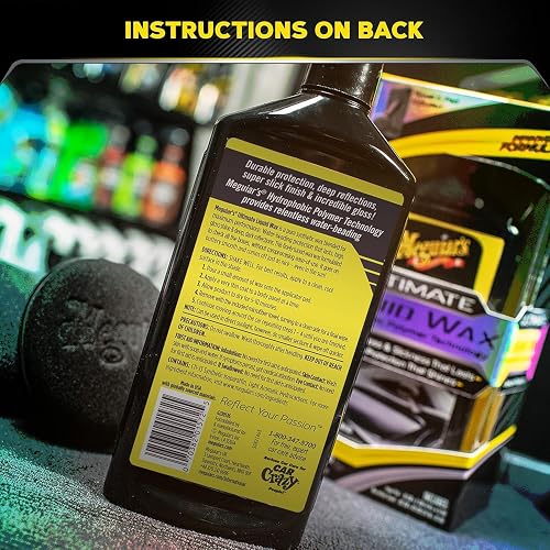 Meguiar's Ultimate Liquid Wax, 473 ml, with Towel and Applicator Pad - 6