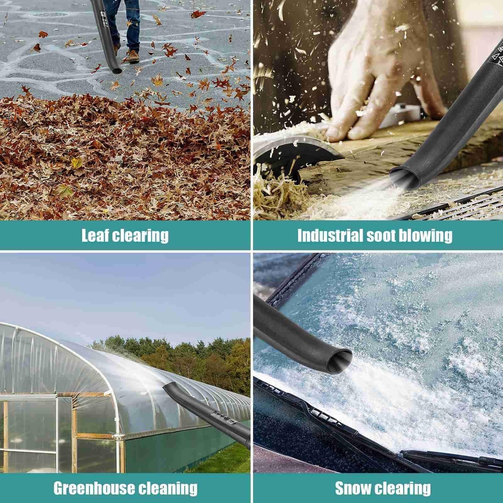 Soplador de Aire eléctrico inalámbrico 5 velocidades, soplador Hojas Ajustable, Limpia caídas, Polvo, Nieve, Herramientas eléctricas,Alta Velocidad