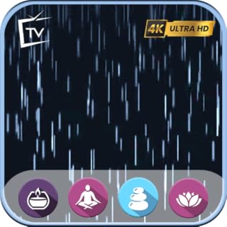 Nature Sounds: Gentle Rain Black Screen Rainfall to sleep, study And Relaxing For Tablets And Fire TV - NO ADS