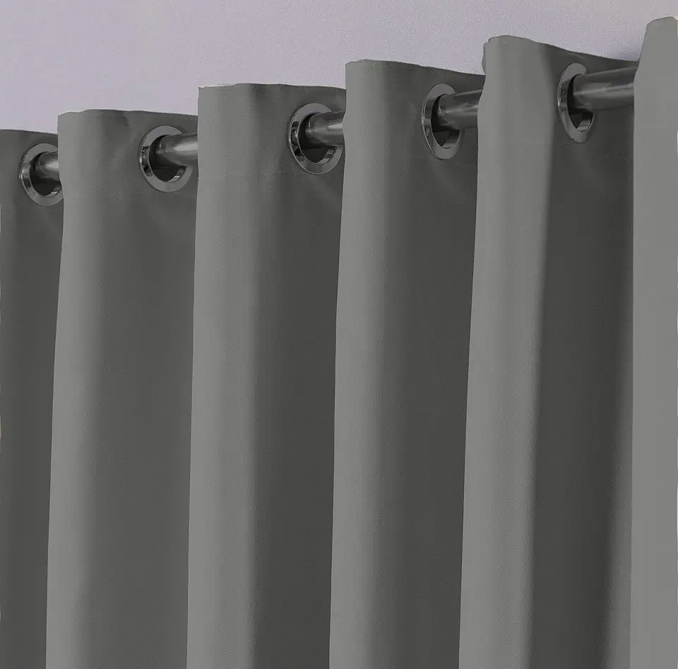 Cortina em Tecido Blackout 2,80 m x 2,30 m Corta Luz Para Sala, Quarto, Escritório (Chumbo)