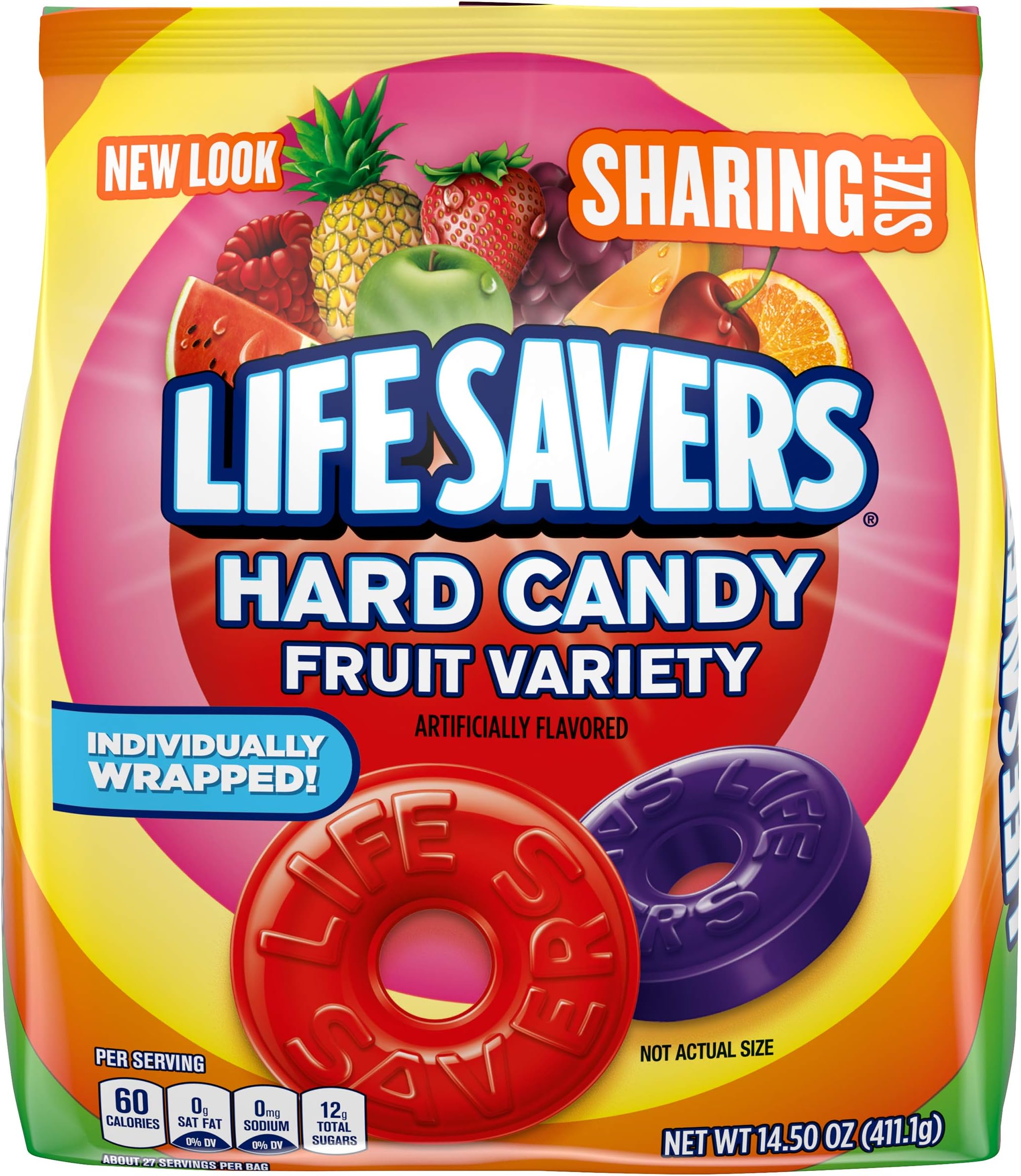 Fruity Variety Hard Candy, 14.5-Ounce Sharing Size Bag (Pack of 6)