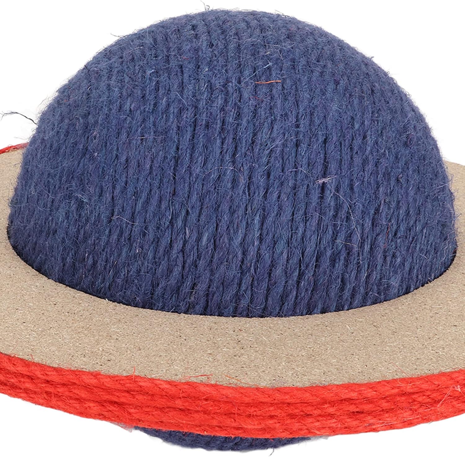 Cat Scratching Post Cute, Round Cat Scratcher Planet Shaped Natural Sisal Relieves Boredom and Protects Furniture for Felines Kittens and Claw Care