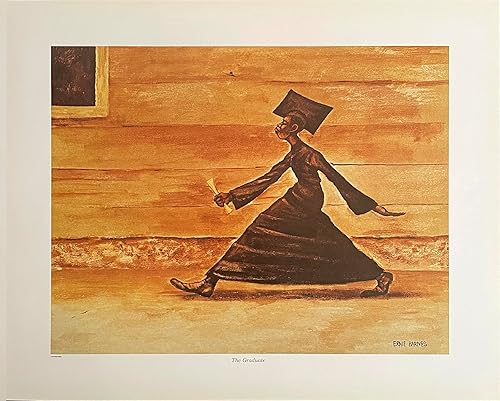 Ernie Barnes Estampado Graduado de 14 x 18 pulgadas.