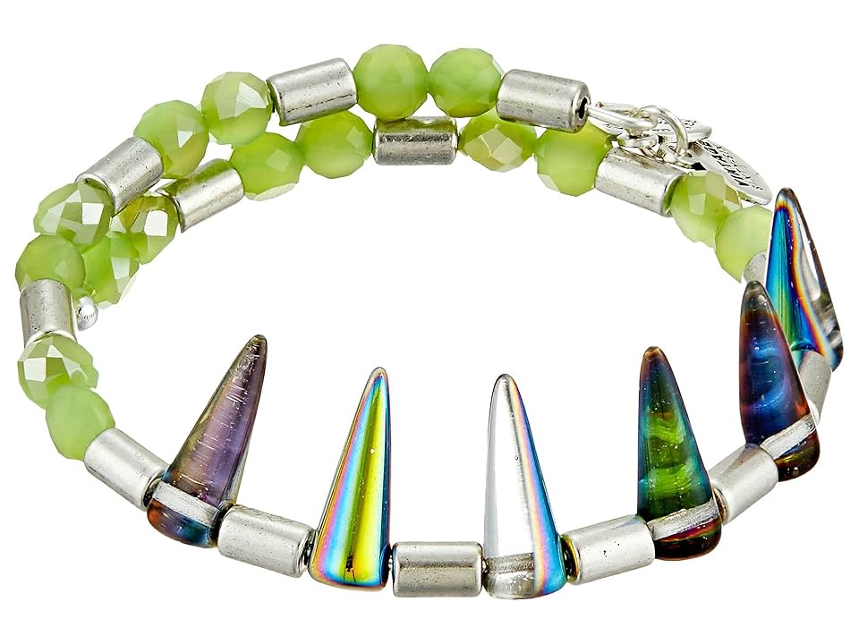 

Alex and Ani Depths of the Wild Wrap Bracelet (Silver/Verdant Aura) Bracelet, Green