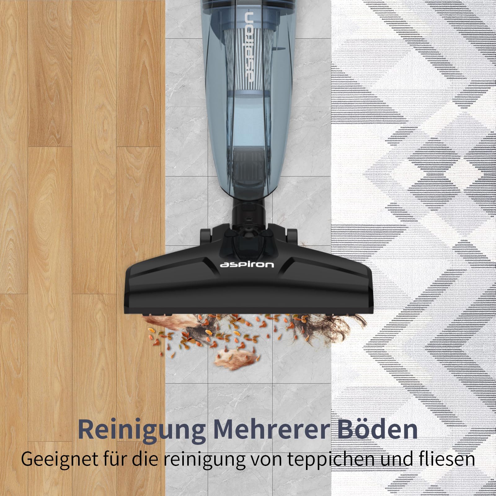 Aspiron Steelstofzuiger met kabel, 20.000 Pa steelstofzuiger met kabel