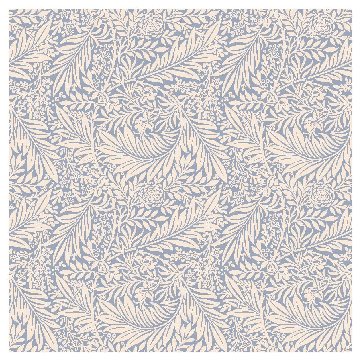 TheFabricTrade 100% Cotton Fabric Digital Printed Material William Morris Larkspur Azure Classic Design - Ideal for Arts & Crafts, Sewing, Quilting - 3 Metre (300cm x 140cm)