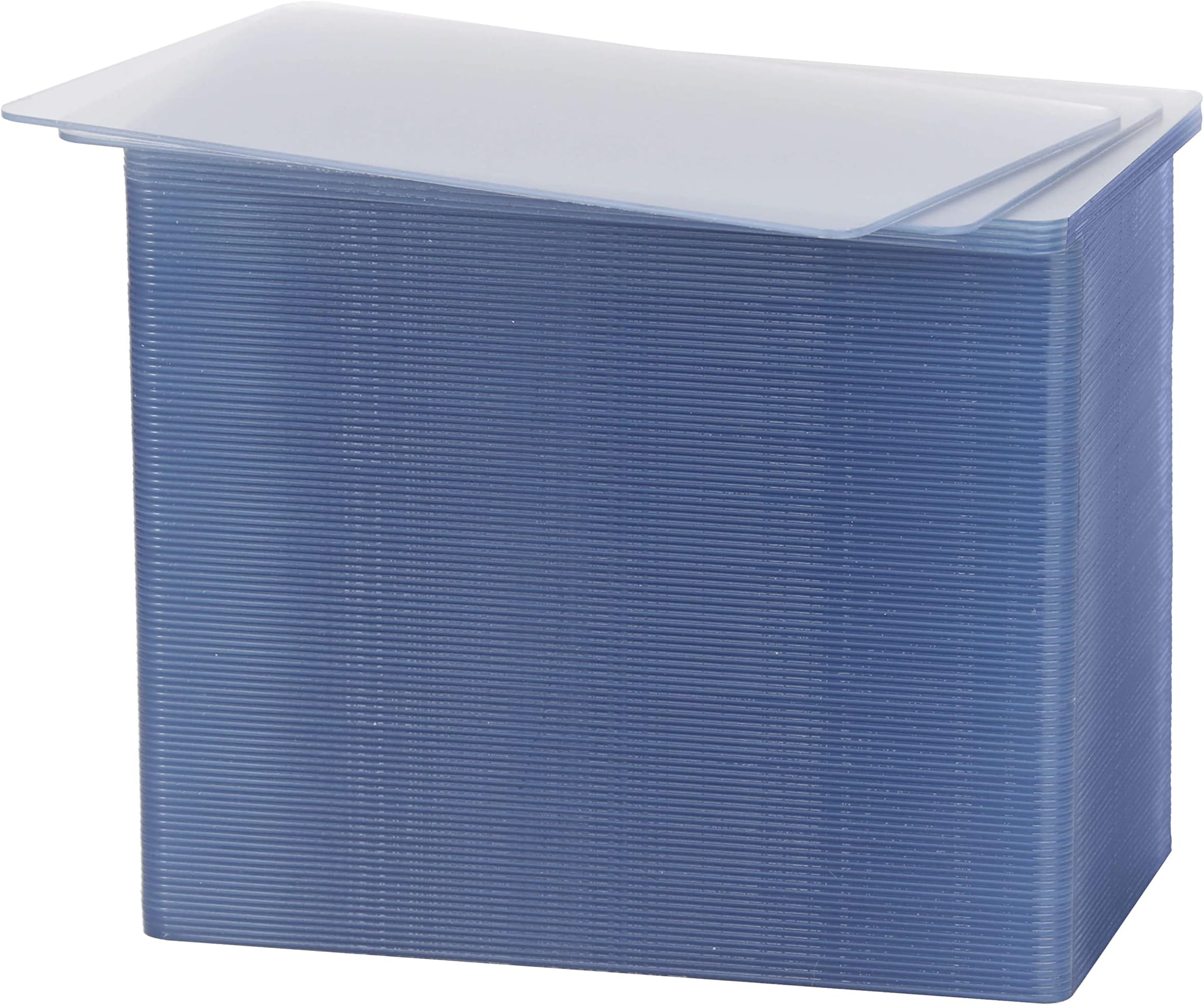 Karteo Plastikkarten blanko transparent [100 Stück] Blankokarten EC
