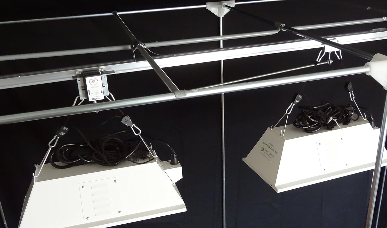 Light Rail (2) 4.20 Kits Robotic Grow Light Mover for 4 Lights Genuine Solidly Made in The USA