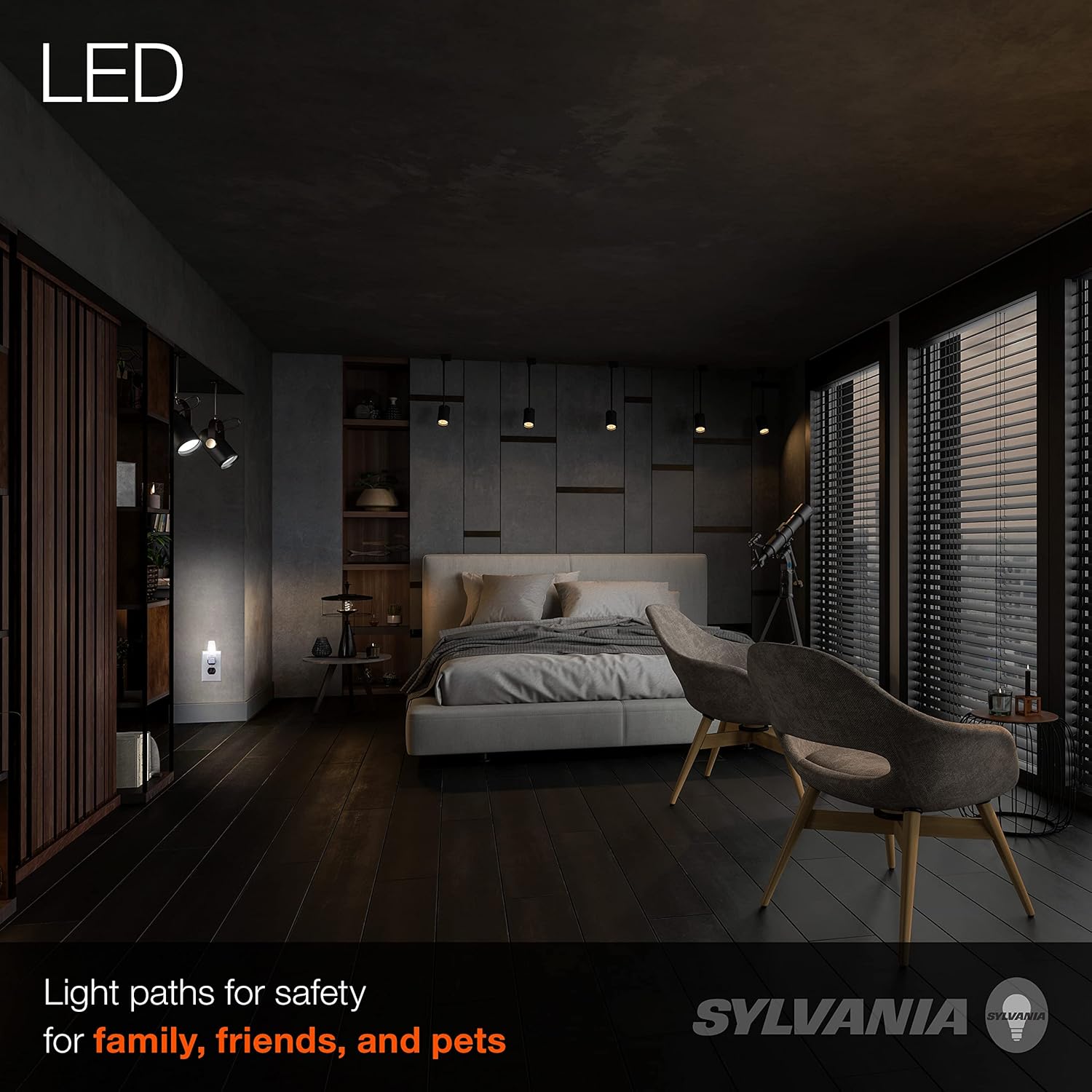 Sylvania LED C7 Accent Light Bulb, Efficient 0.6W, 4 Lumens, 2 Pack