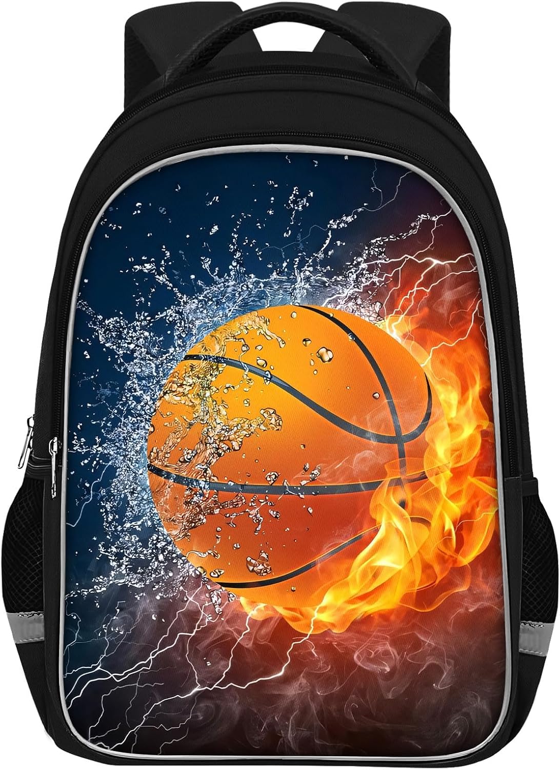 School Backpack for Boys - Basketball Boys Backpack for Kids Children Elementary Middle School - 17 Inch Sport Bookbag Travel Back Pack for Ages 6-14
