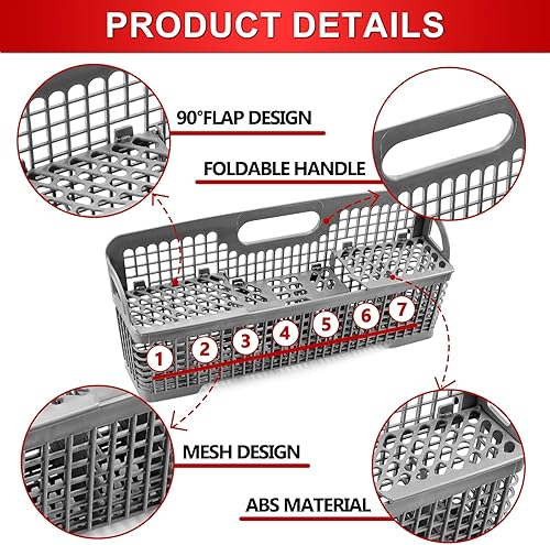 Miniatura 2 de UPGRADED 8531233 WP8562043 - Cesta universal para lavavajillas Whirlpool Kitchenaid - Reemplaza W10190415 8562043 8531288 por Cenipar