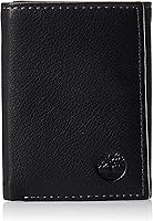 Vista 1 de Timberland Men's Leather Trifold Wallet with ID Window Negro