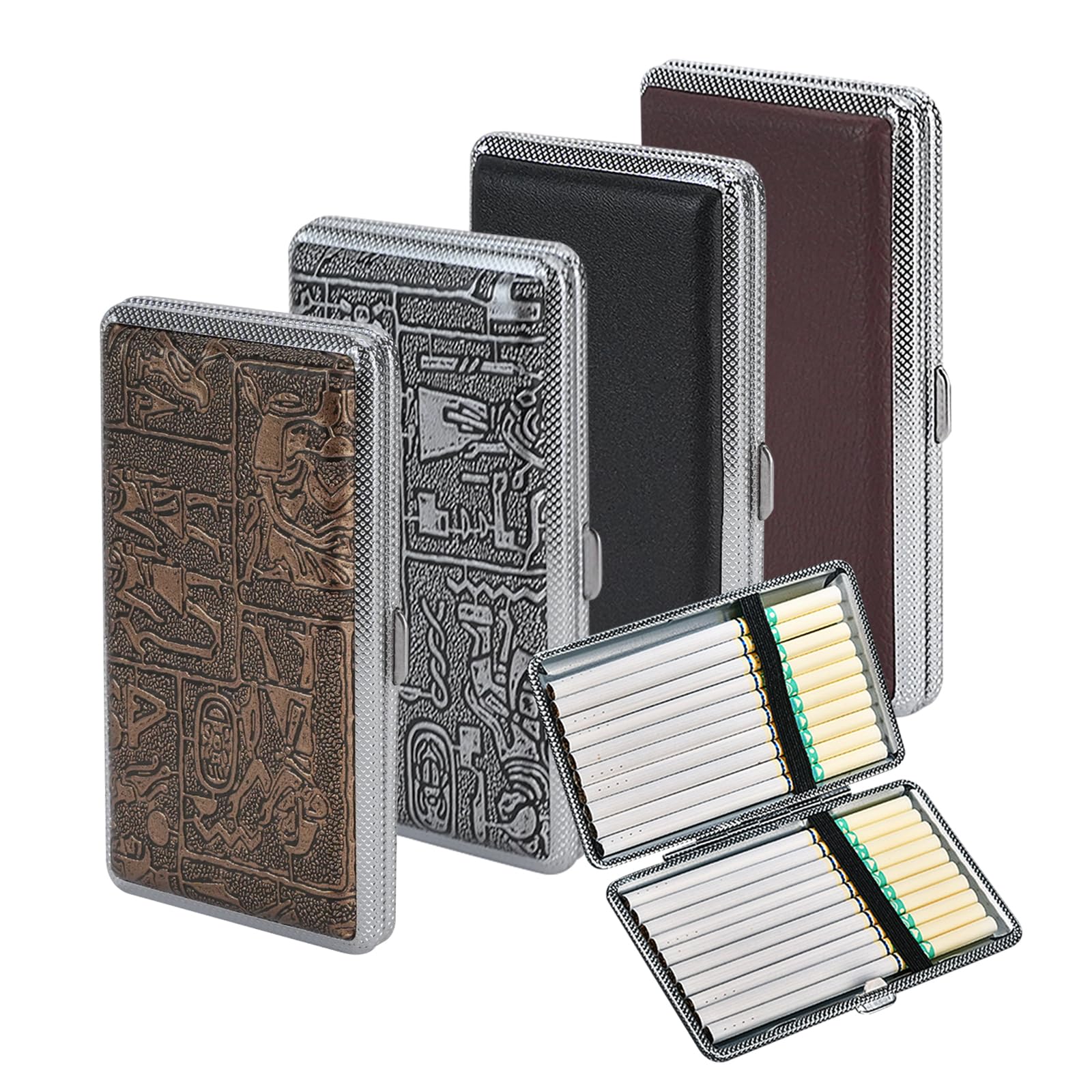 cigarette card wallets Amazon.com: 4 Pack Cigarette Case Leather Vintage Cigarette Box Holds 100mm Cigarettes  Cigarette Holder Case for Men Women Gifts Credit Card Holder Protective  Security Wallet : Industrial & Scientific
