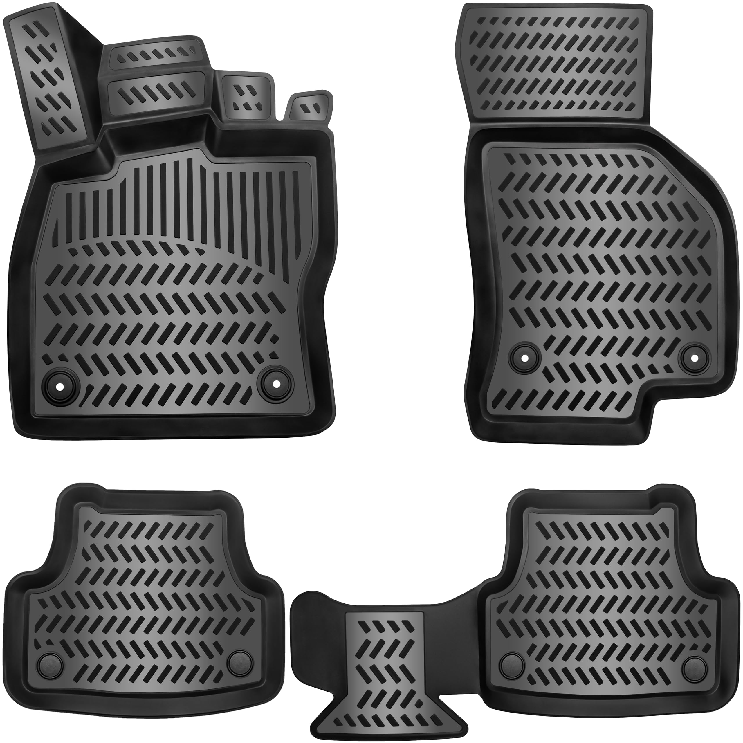 Elmasline Juego de Alfombrillas de Goma 3D para Mitsubishi Grandis (2ª generación) 2025-2026, Borde Extra Alto de 5 cm, Accesorios