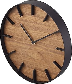 Yamazaki Home Wall Clock - Modern Wood Home Decoration, Brown