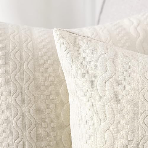 Miniatura 3 de Yaertun Paquete de 2 fundas de almohada decorativas súper suaves, fundas de almohada cuadradas para sofá, dormitorio, automóvil, diseño moderno en