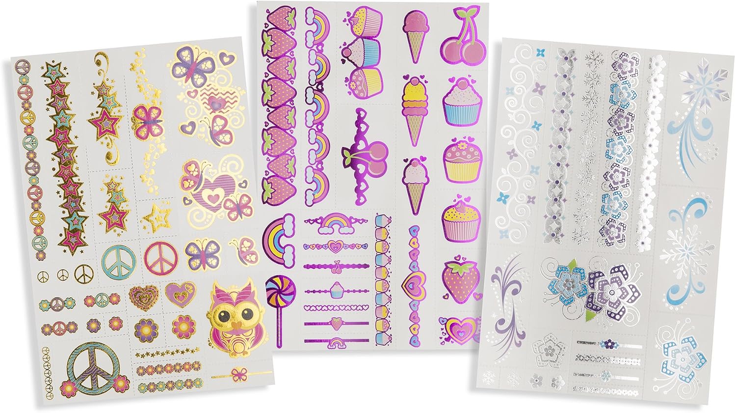 Melissa & Doug Temporary Tattoos - Metallic