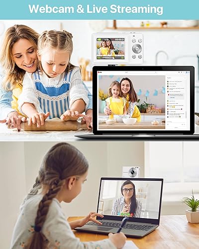 Miniatura 5 de Digital Camera, Latest FHD 1080P Digital Camera for Teens with SD Card Anti Shake Point and Shoot Cameras Portable 16X Zoom Compact Small Cameras