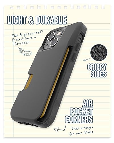 Miniatura 3 de Smartish - Funda de Sappho's - Funda tipo cartera para iPhone 13 mini - Wallet Slayer Vol 1 delgado + protector Soporte para tarjetas de crédito -