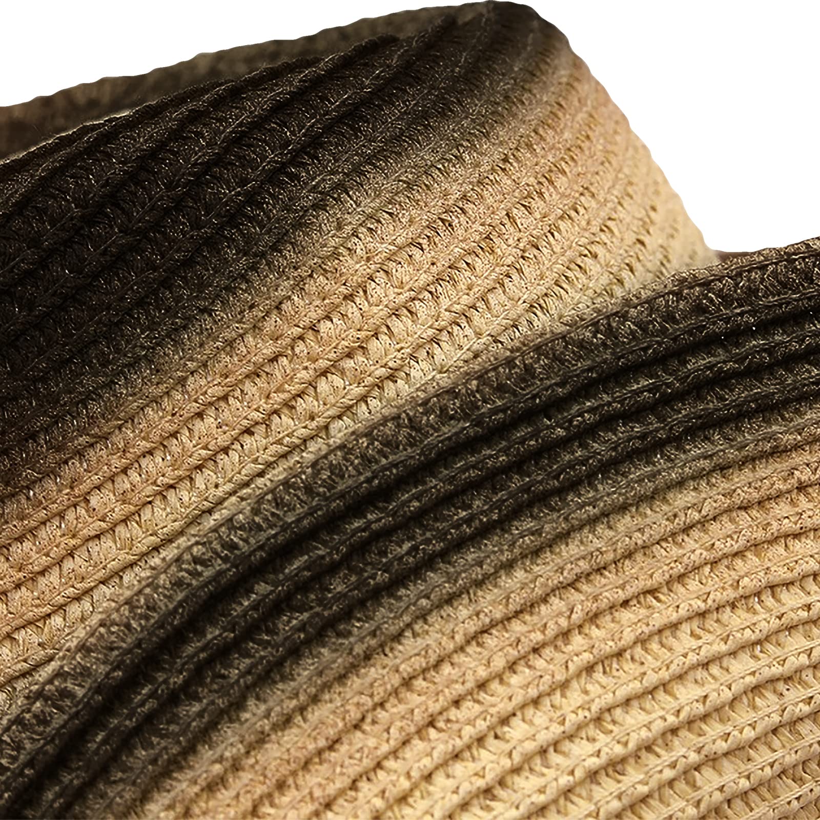 TINAYAUE Chapeau de Cowboy Chapeau de Soleil Chapeau Western en Cuir de Vachette Cow-Boy Chapeau de Jazz Protection du Soleil Bonnet de Voyage Extérieur Chapeau Casuel Femme Homme