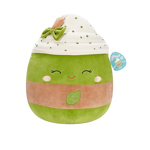 Squishmallows Original 16in Zap The Iced Matcha Latte – Official Jazwares Plush (Large)