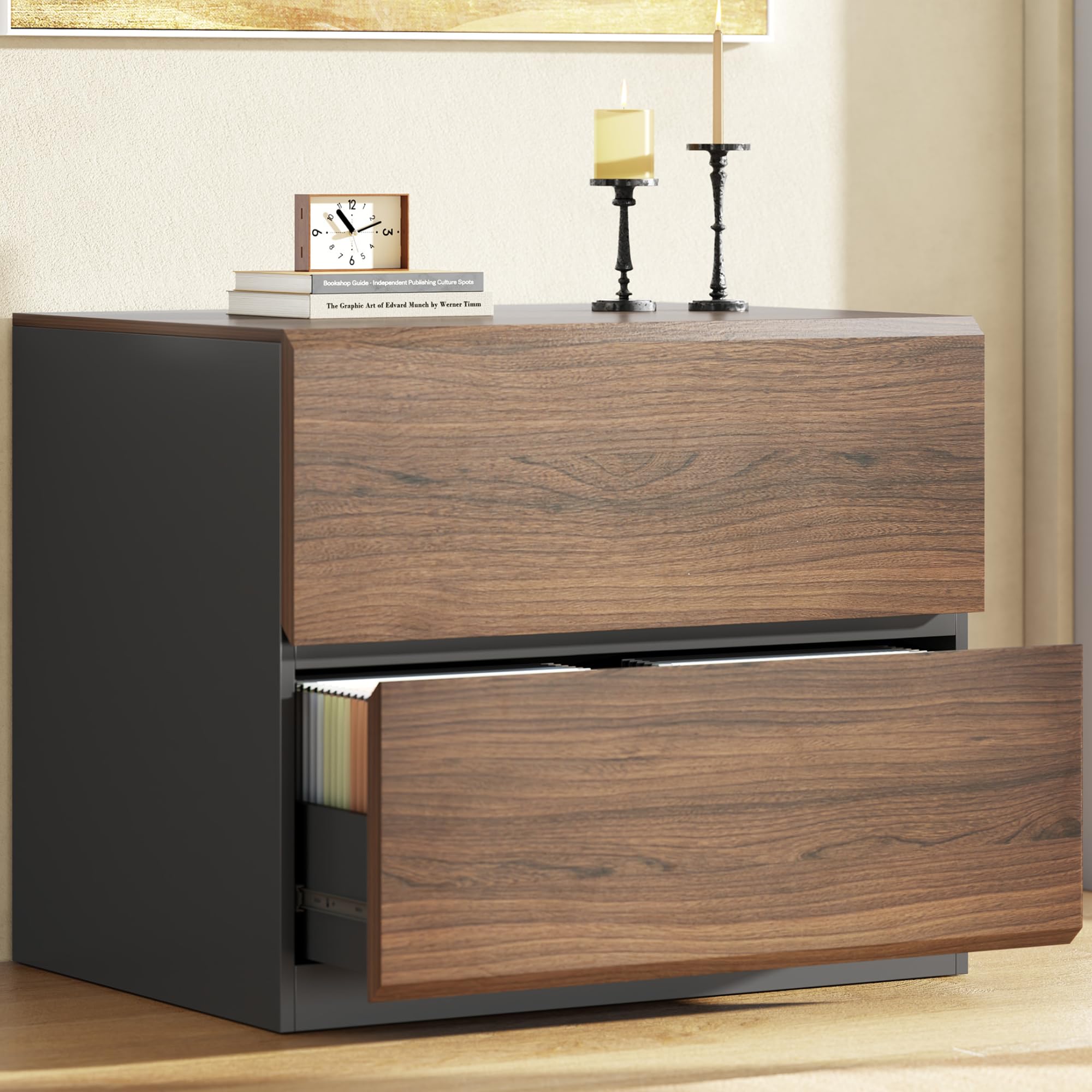ModernMate 2 Drawer Lateral File Cabinet for Home Office, 31.5W*28.7H