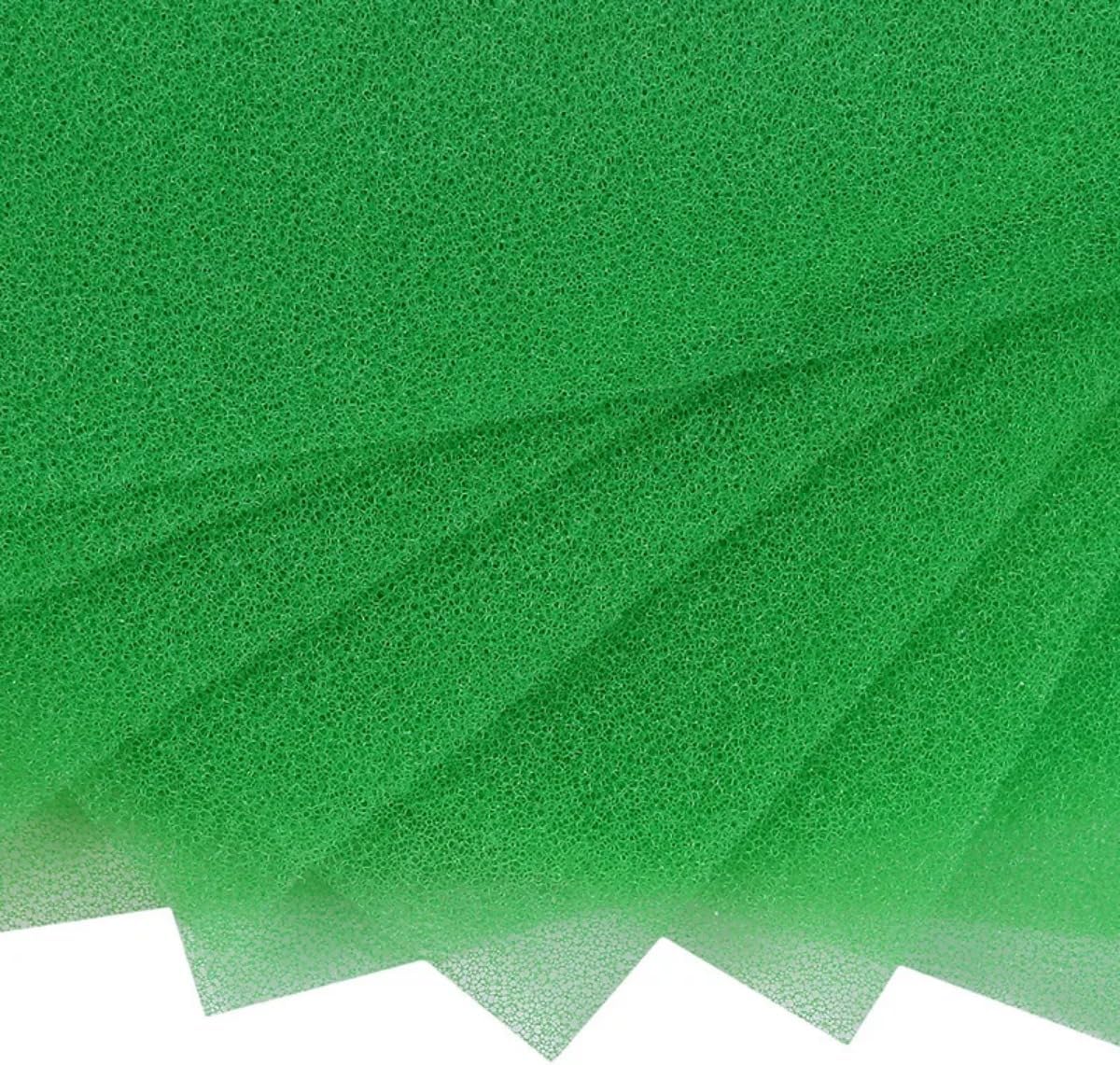 6 Pcs Fruit and Veggie Life Extender Liner - 17.7x11.4 Inch Sponge Fridge Shelf Mat - Green, Washable Refrigerator Liners for Extended Produce Freshness