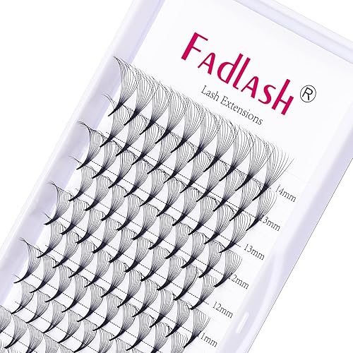 Miniatura 1 de Extensiones de pestañas de volumen Premade Fans Extensiones de pestañas 10D CD rizadas