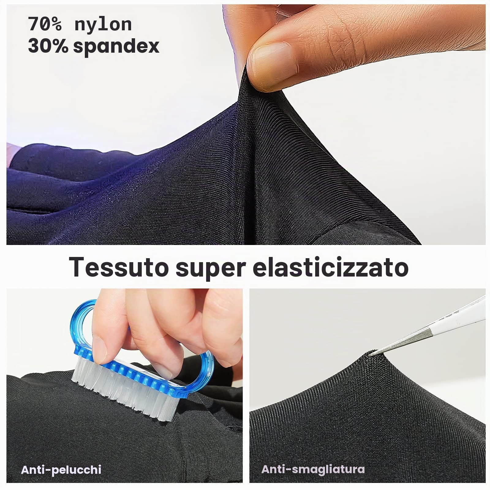 Makartt Guanti per Gel Nails Lamp, Anti UV, UPF50+ Protezione, per Manicure, Asciugatrice, Cura della Pelle delle Unghie, Fingerless, per la Casa, Outdoor