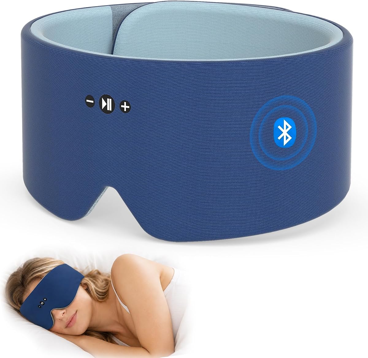 Sleep Headphones Bluetooth 5.0 Sleep Eye Mask for Side Sleeper