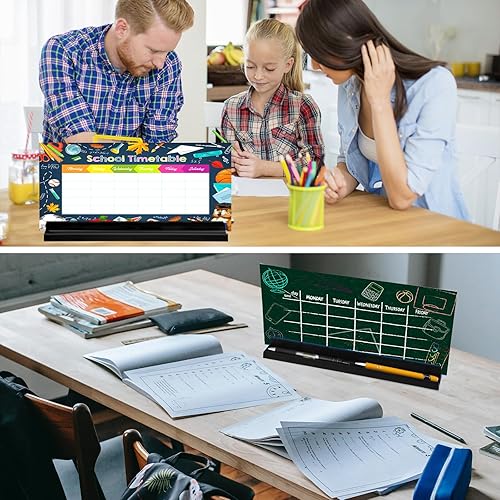 Miniatura 6 de 12 soportes para placas de identificación para escritorio, 12 x 1.7 x 1 pulgadas, soporte de plástico autoadhesivo y extraíble para placa de