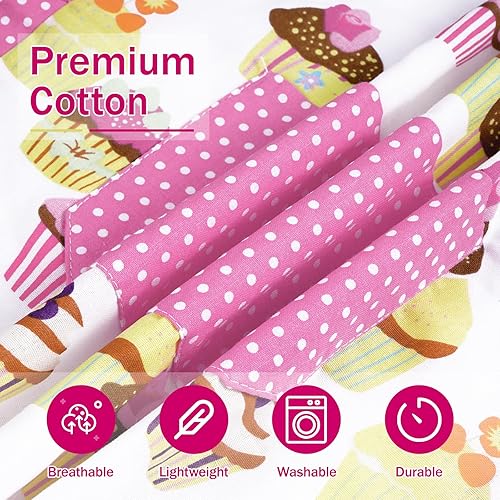 Miniatura 4 de ASPMIZ Delantal para cupcakes, Rosado