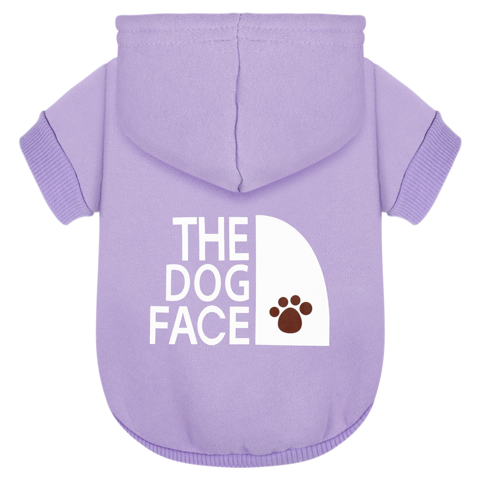 Paiaite Purple Chihuahua Dog Hoodie: Keep Your Pup Warm and Stylish with a 'The Dog Face' Printed Sweatshirt Pet Clothes, and Sweater Coat All in One