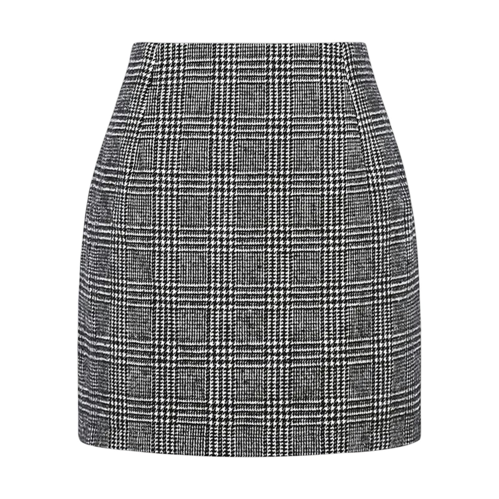 Czarna spódnica elegancka mini spódniczka damska letnia wysoka talia biodrowa spódnica damska jesień moda odzież biurowa