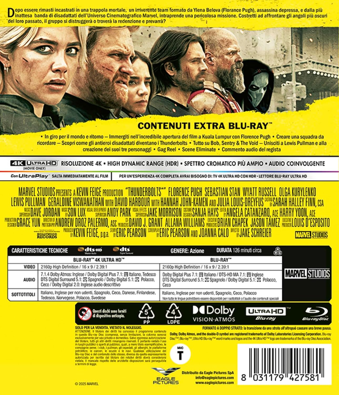 Thunderbolts* - 4K (Bd 4K + Bd Hd) - Analyse des détails et conception