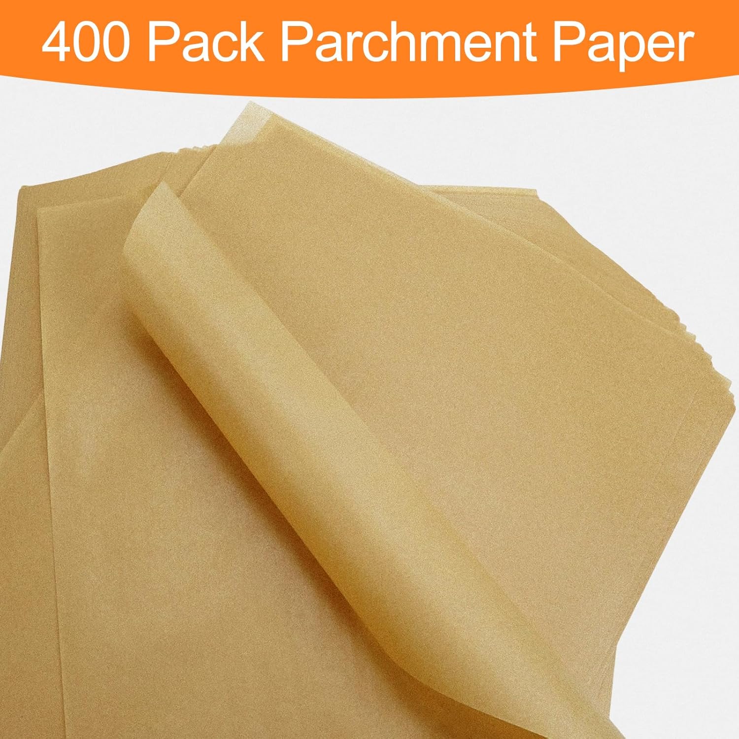 400 Pack 12"x 16" Parchment Paper Baking Sheets, No-Stick Precut Brown Baking Half Parchment Paper Sheets for Cooking, Grilling, Steaming, Oven, Air Fryer, Microwave - Image 3