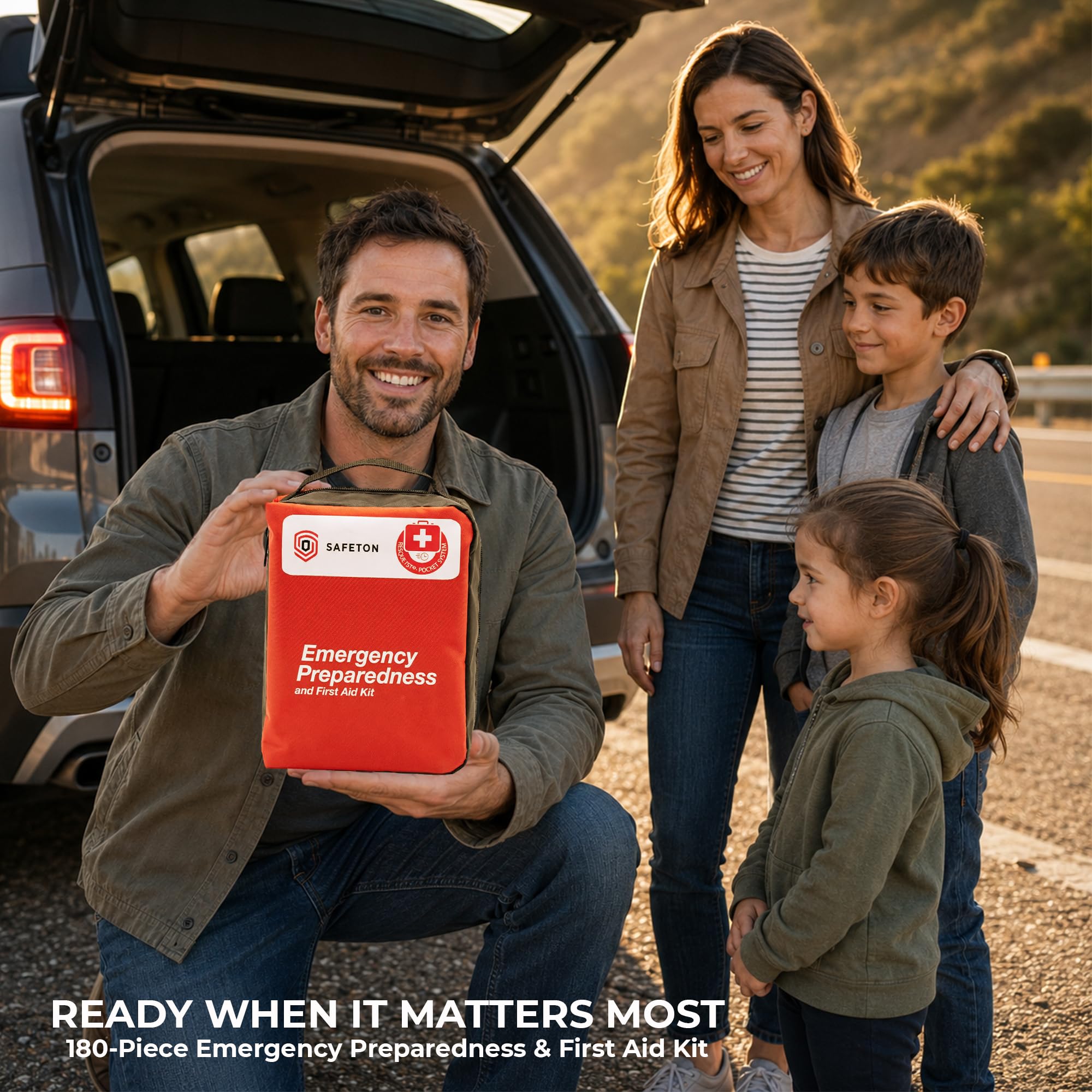 Kit de emergencia First Aid Kit: Añadir al equipo de camping, hogar, dorm, equipo de supervivencia y equipo, caza, accesorios de camping, kit de supervivencia para coche, accesorios de viaje