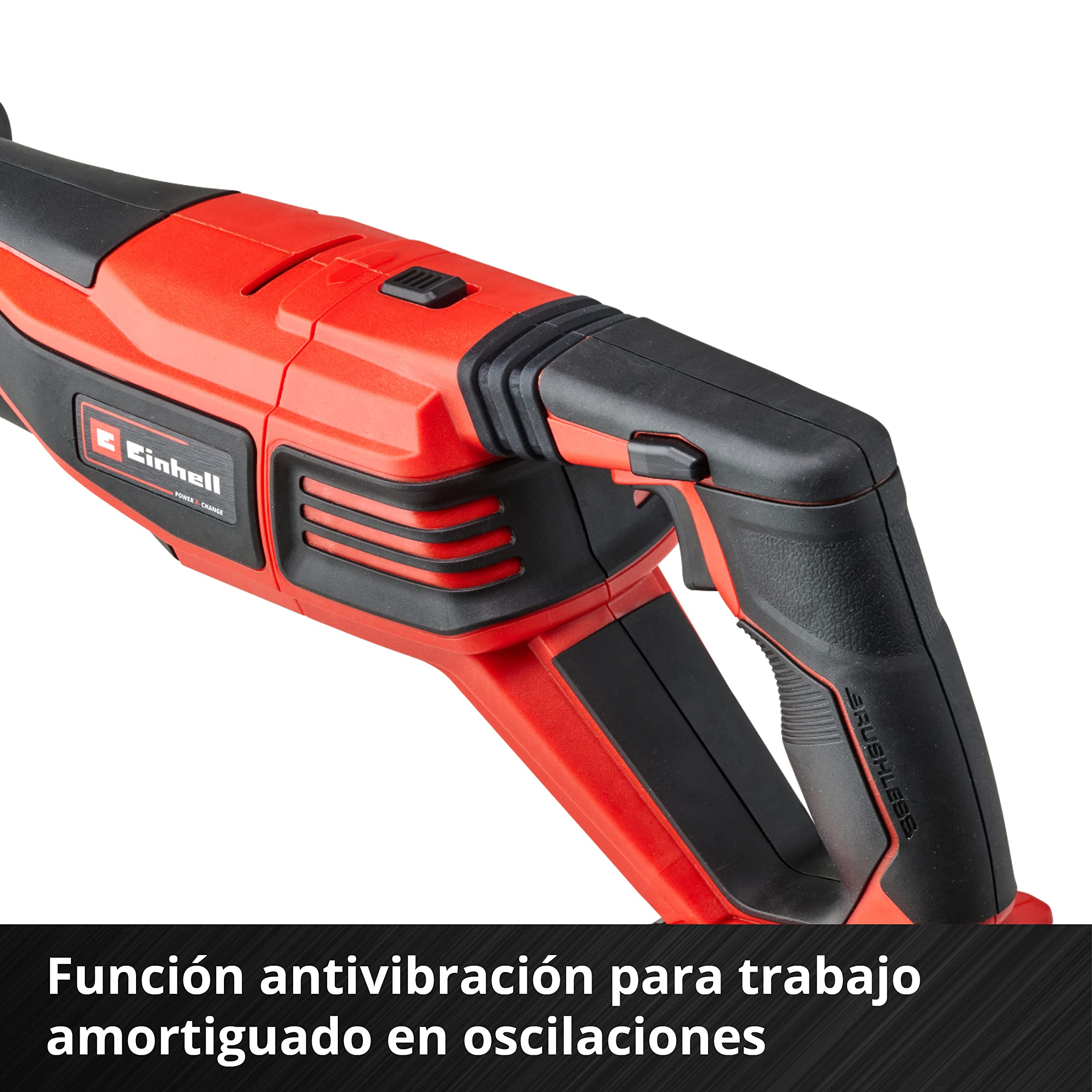Einhell Professional sierra universal con batería TP-AP 18/28 Li BL-Solo PXC (18V, 950W, Brushless, 28mm altura de carrera, 2500 min-1, 20 cm profundidad de corte (madera), asa giratoria, sin batería)
